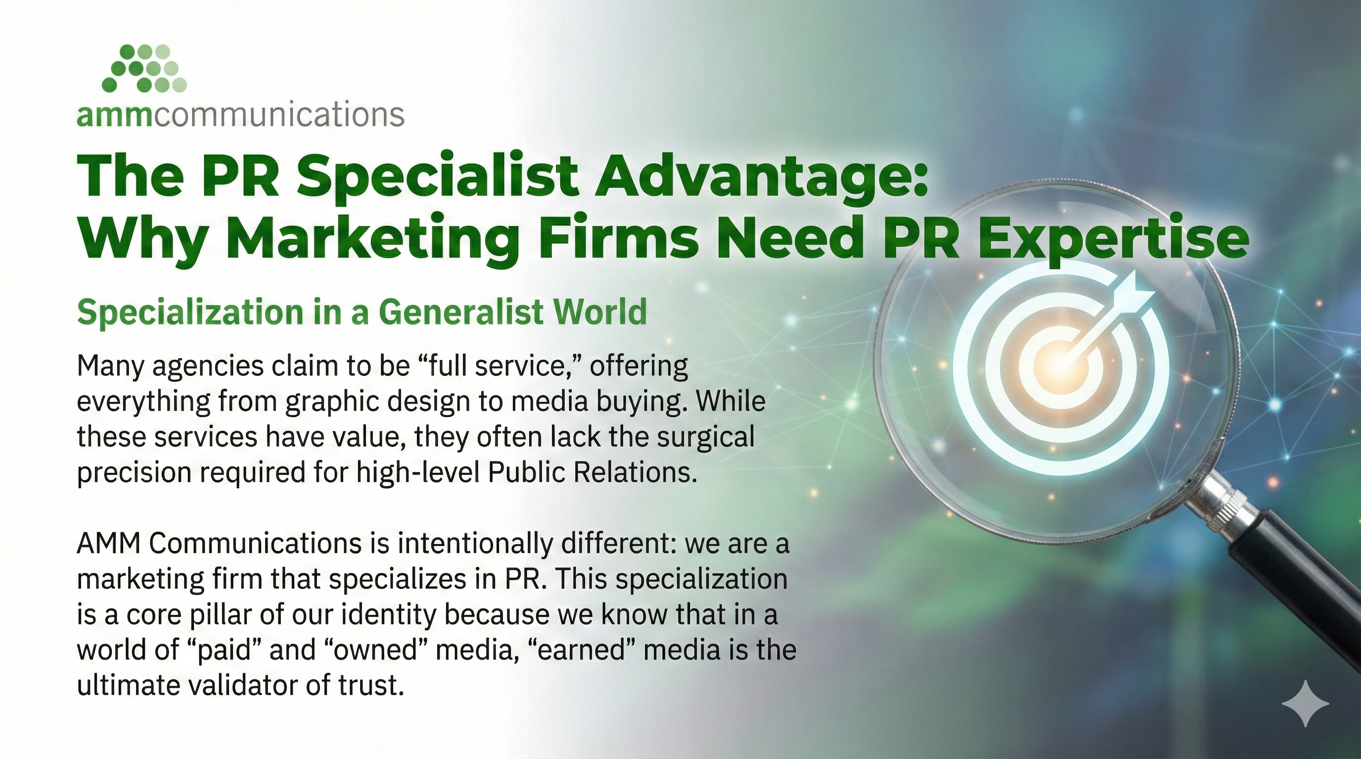 The PR Specialist Advantage: Why Marketing Firms Need PR Expertise