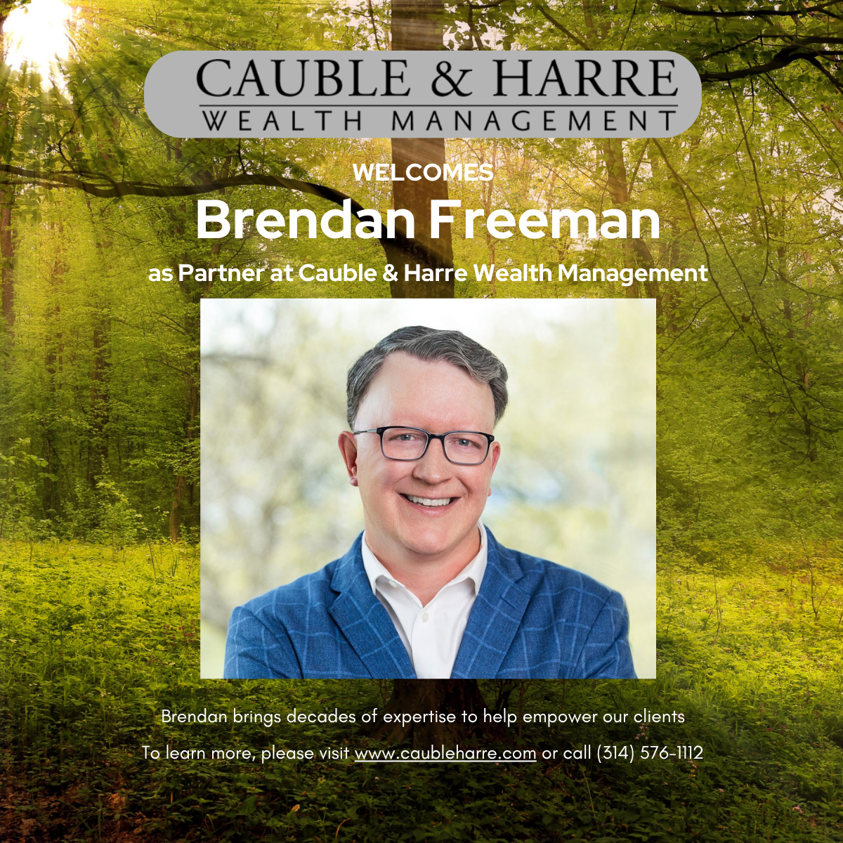 Brendan Freeman — Partner, Cauble & Harre Wealth Management