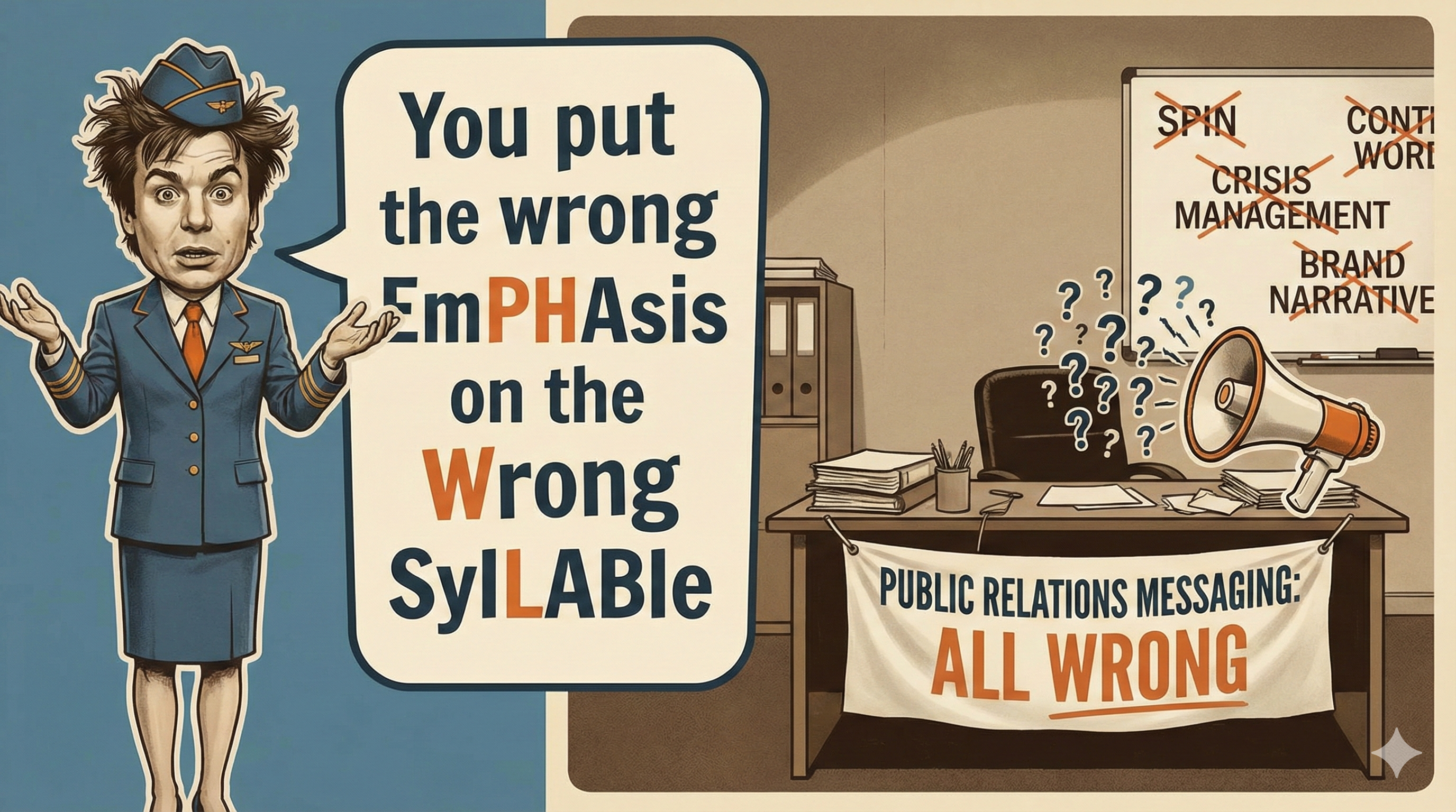 You Put the Wrong Emphasis on the Wrong Syllable – The Message is ALL WRONG